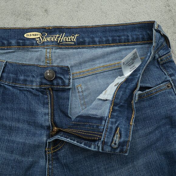 Old Navy Jeans Women's Size 10P Blue Mid-Rise The Sweetheart Bootcut 30" Inseam - Picture 2 of 16